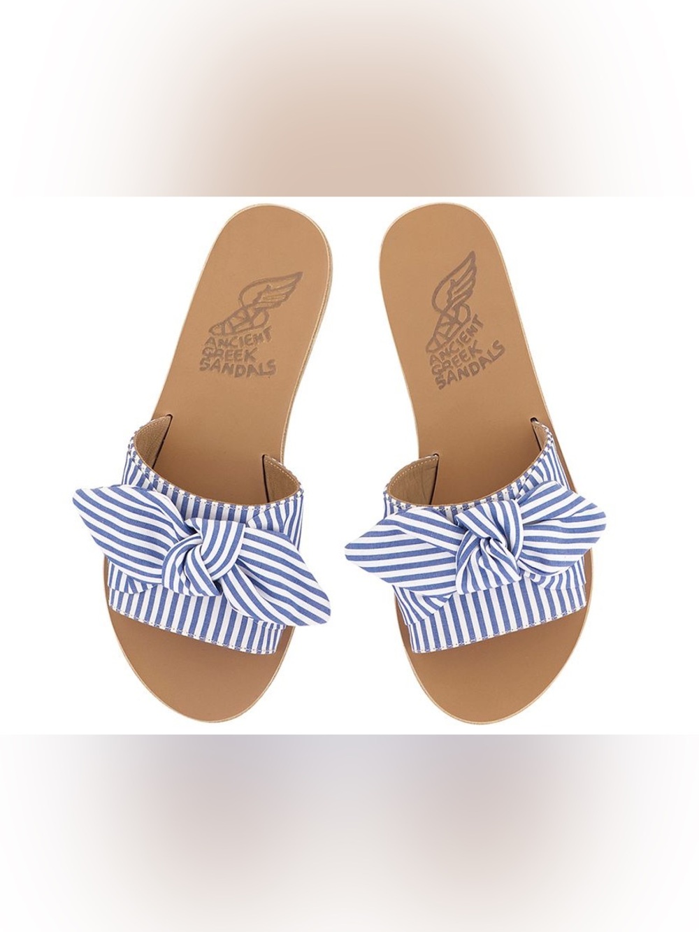 Ancient Greek Sandals Taygete Bow Slide Sandals, EU 40/Size 10